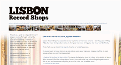 Desktop Screenshot of lisbonrecordshops.com