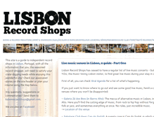 Tablet Screenshot of lisbonrecordshops.com